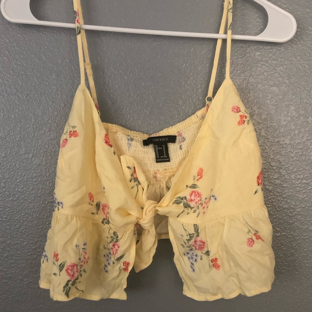 Floral Tied Crop Top